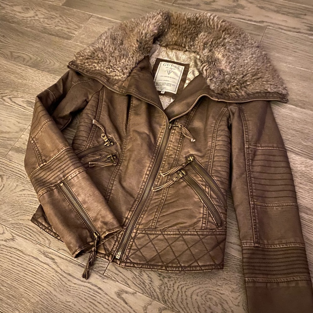 Guess leather jacket